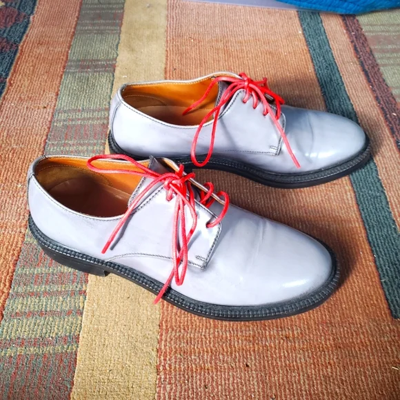 Adolfo Carli Shoes Adolfo Carli Light Gray Oxfords Sz 38 W